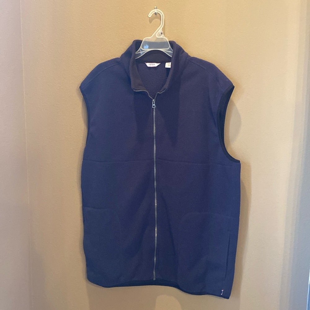 IZOD Men’s Fleece Vest - Navy XL